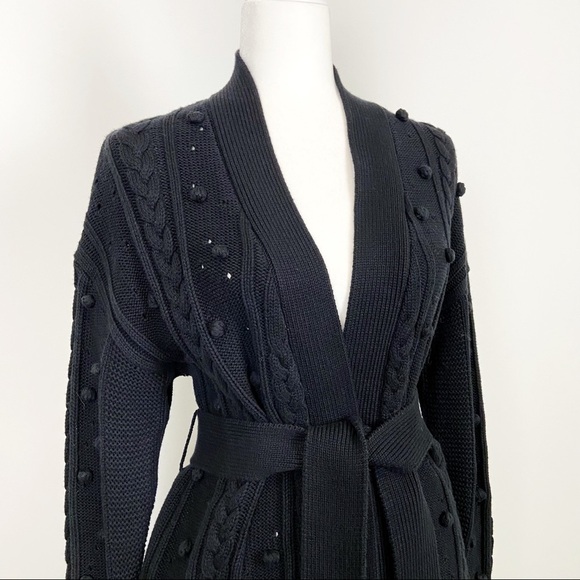 NICHOLAS Cozy Grandpa Cardigan Black - Picture 3 of 10